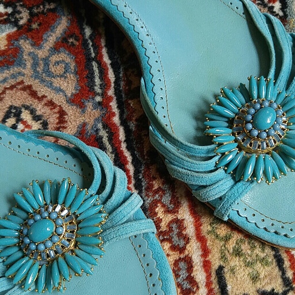 J. Crew Jewel and Leather Sandals - Picture 2 of 8